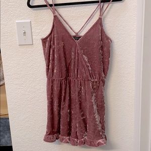 Kendall & Kylie Velvet Romper. XS.